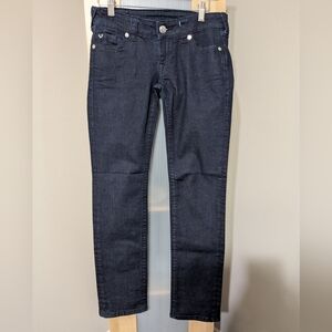 Rare True Religion Dark Blue BillieDark Wash Straight Jeans